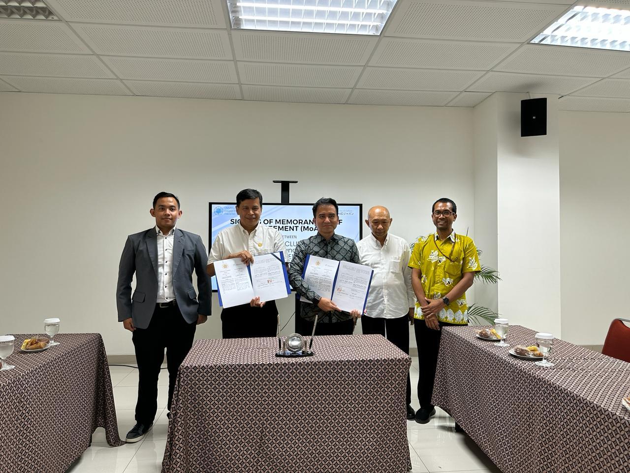 Penandatanganan MoU antara ANC Japan dengan DTETI UGM